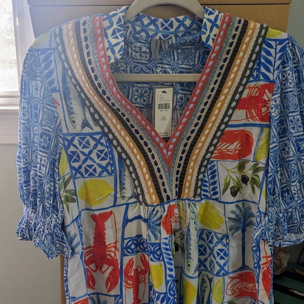 NWT Anthropologie Bl-nk Stephanie Top XXS
